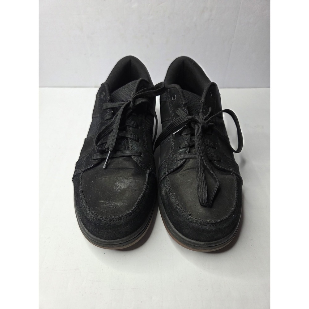 Brahma Mens Black Work Shoes Oil Slip Resistant Low Top Sneakers Size 9.5